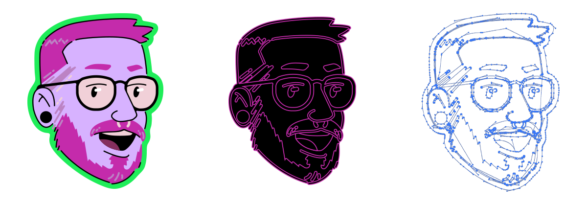 Lucas Vaz cartoon stickers